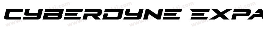 Cyberdyne Expanded Italic Expanded字体转换